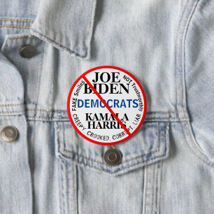Democraten Joe Biden Kamala Harris Ronde Button 7,6 Cm