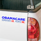 Democraten Lie. Mensen sterven Bumpersticker (Op Truck)