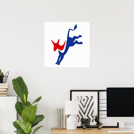 Democraten Logo Poster (Thuiskantoor)
