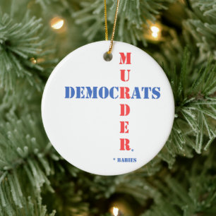 Democraten Murder Keramisch Ornament