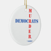 Democraten Murder Keramisch Ornament (Rechts)