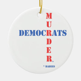Democraten Murder Keramisch Ornament