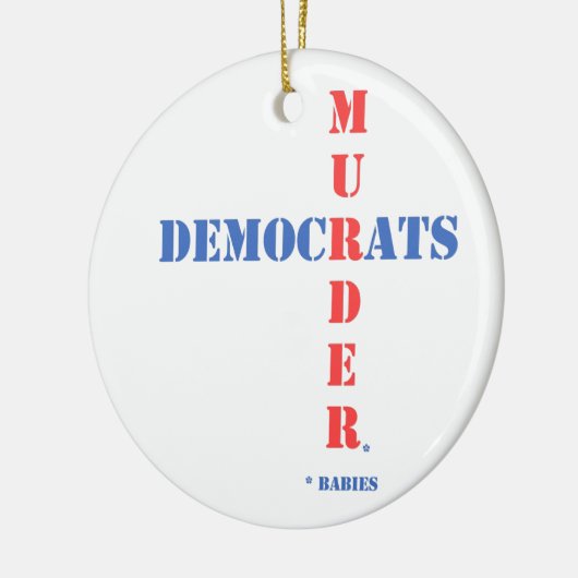 Democraten Murder Keramisch Ornament (Links)