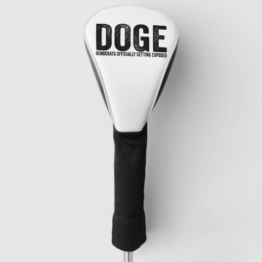 Democraten officieel ontmaskerd golfheadcover (Voorkant)