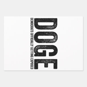 Democraten officieel ontmaskerd inpakpapier vel