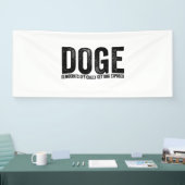 Democraten officieel ontmaskerd spandoek (Beurs)