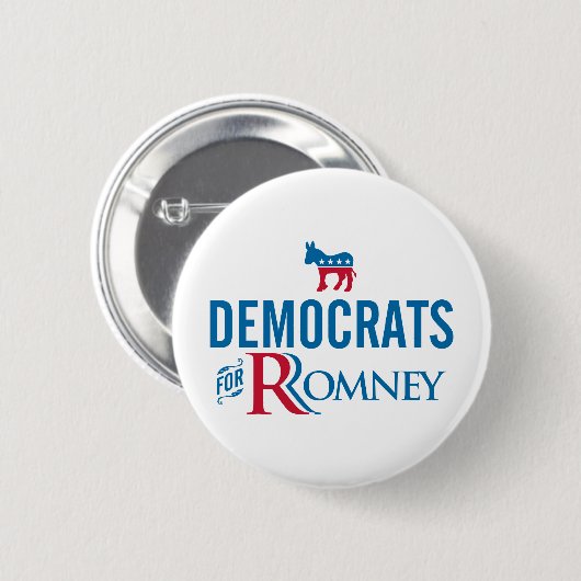 Democraten Ronde Button 5,7 Cm (Voorkant /achterkant)