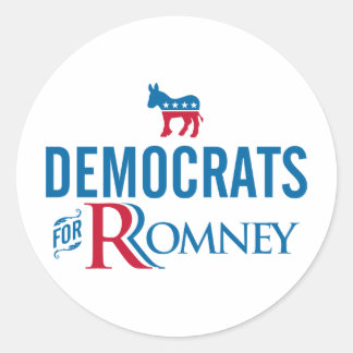 Democraten Ronde Sticker
