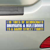 Democraten Streetfight Bumpersticker (Op auto)