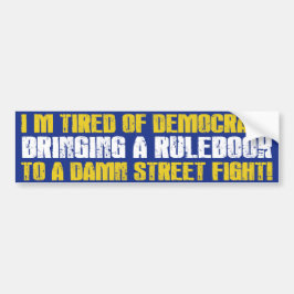 Democraten Streetfight Bumpersticker