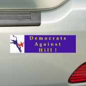 Democraten Tegen Bumpersticker Hill (Op auto)