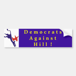 Democraten Tegen Bumpersticker Hill