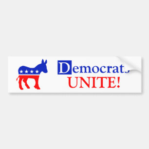 Democraten UNITE! Bumpersticker