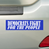 Democraten vechten voor het volk bumpersticker (Op auto)