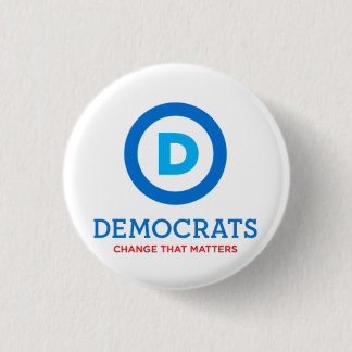 Democraten veranderen dat wat telt ronde button 3,2 cm