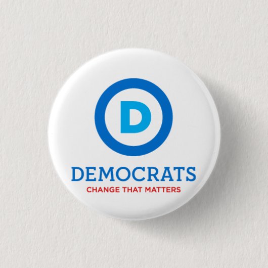 Democraten veranderen dat wat telt ronde button 3,2 cm (Voorkant)
