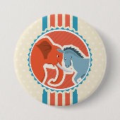 Democraten versus republikeinen ronde button 7,6 cm (Voorkant)