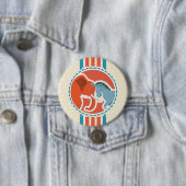 Democraten versus republikeinen ronde button 7,6 cm (In situ)