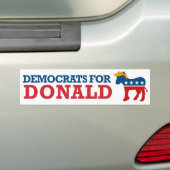 Democraten voor Donald PNG Bumpersticker (Op auto)