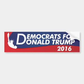 Democraten voor Donald Trump 2016 Bumpersticker