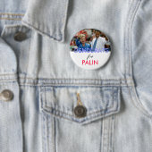 Democraten voor Palin Ronde Button 5,7 Cm (In situ)