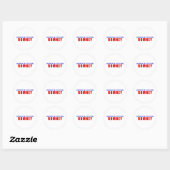 Democraten voor Romney Ronde Sticker (Vel)
