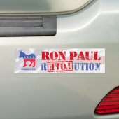 Democraten voor Ron Paul Bumpersticker (Op auto)