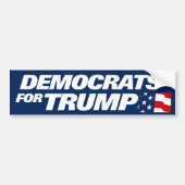 Democraten voor Trump 2024 Bumpersticker (Voorkant)