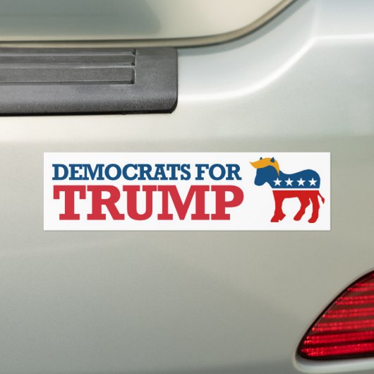 Democraten voor Trump - PNG.nl Bumpersticker (Op auto)