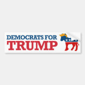 Democraten voor Trump - PNG.nl Bumpersticker (Voorkant)