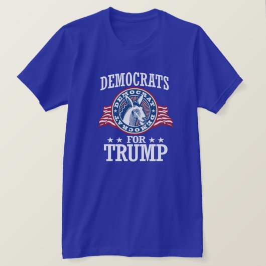 DEMOCRATEN VOOR TRUMP T-SHIRT (Design voorkant)