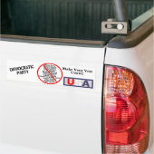 Democraten VS Bumpersticker (Op Truck)