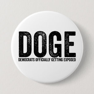Democraten worden officieel ontmaskerd ronde button 7,6 cm