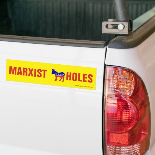 Democraten zijn Bumpersticker van marxisten (Op Truck)