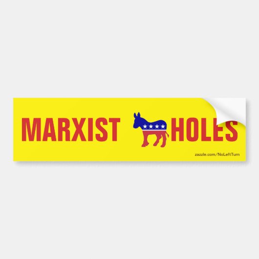 Democraten zijn Bumpersticker van marxisten (Voorkant)