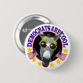 DEMOCRATEN ZIJN COOL RONDE BUTTON 5,7 CM (Voorkant /achterkant)