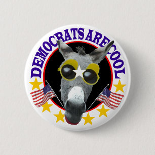 DEMOCRATEN ZIJN COOL RONDE BUTTON 5,7 CM