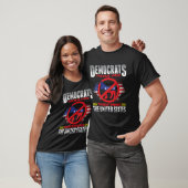 Democraten zijn dom, de echte virusdreiging t-shirt (Unisex)
