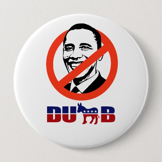 Democraten zijn dumb ronde button 4,0 cm (Voorkant)