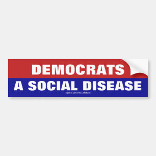 Democraten zijn een sociale Bumpersticker