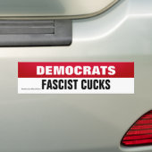 Democraten zijn fascistische Bumperstickers (Op auto)