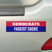 Democraten zijn fascistische Bumperstickers (Op auto)