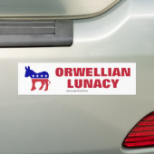 Democraten zijn orwelliaanse leugenachtigheid bumpersticker (Op auto)
