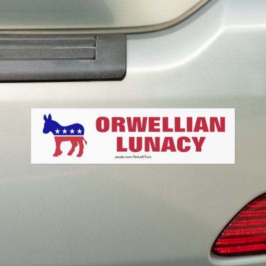 Democraten zijn orwelliaanse leugenachtigheid bumpersticker (Op auto)