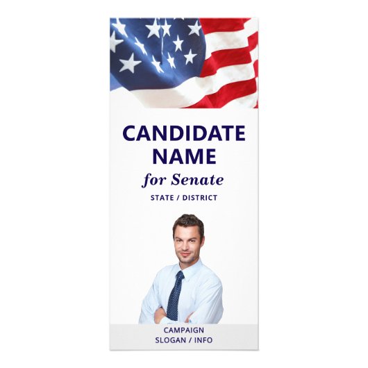 Democratic 2026 Political Campaign Canvassing Tool Reclamekaart (Voorkant)