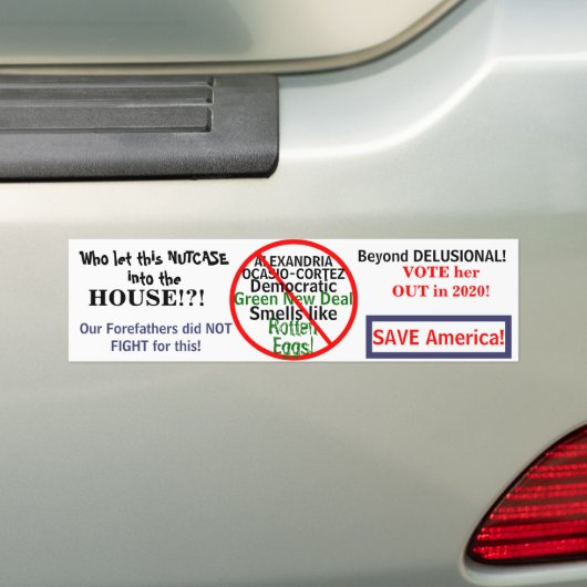 Democratic Alexandria Ocasio-Cortez Edit JAAR Bumpersticker (Op auto)