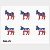 Democratic Donkey Sticker (Vel)