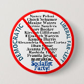 Democratic Far Left USA Ronde Button 7,6 Cm (Voorkant)