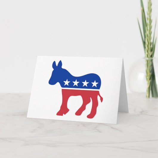 Democratic Notecard Kaart (Voorkant)