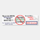 Democratic Ocasio-Cortez Green New Deal Bumpersticker (Voorkant)